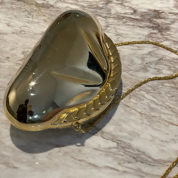 Vintage Gold Coin Purse with Chain - Picture 9 of 9